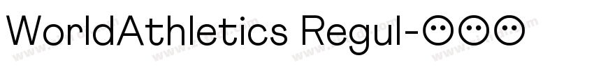 WorldAthletics Regul字体转换